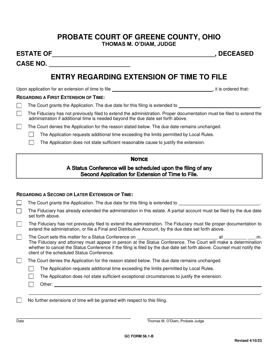 GC Form 56.1B Fill Out, Sign Online and Download Fillable PDF