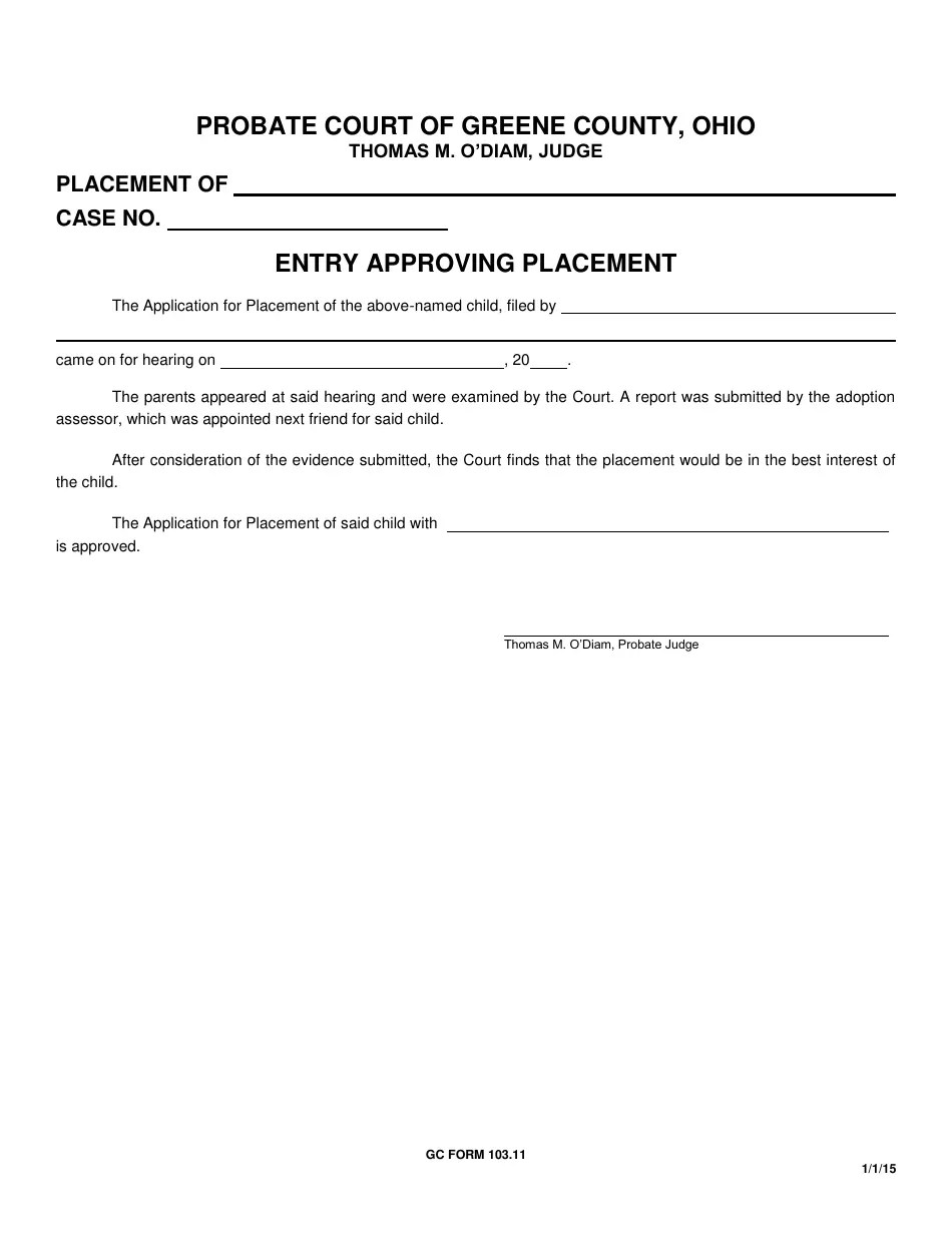 GC Form 103.11 Fill Out, Sign Online and Download Fillable PDF