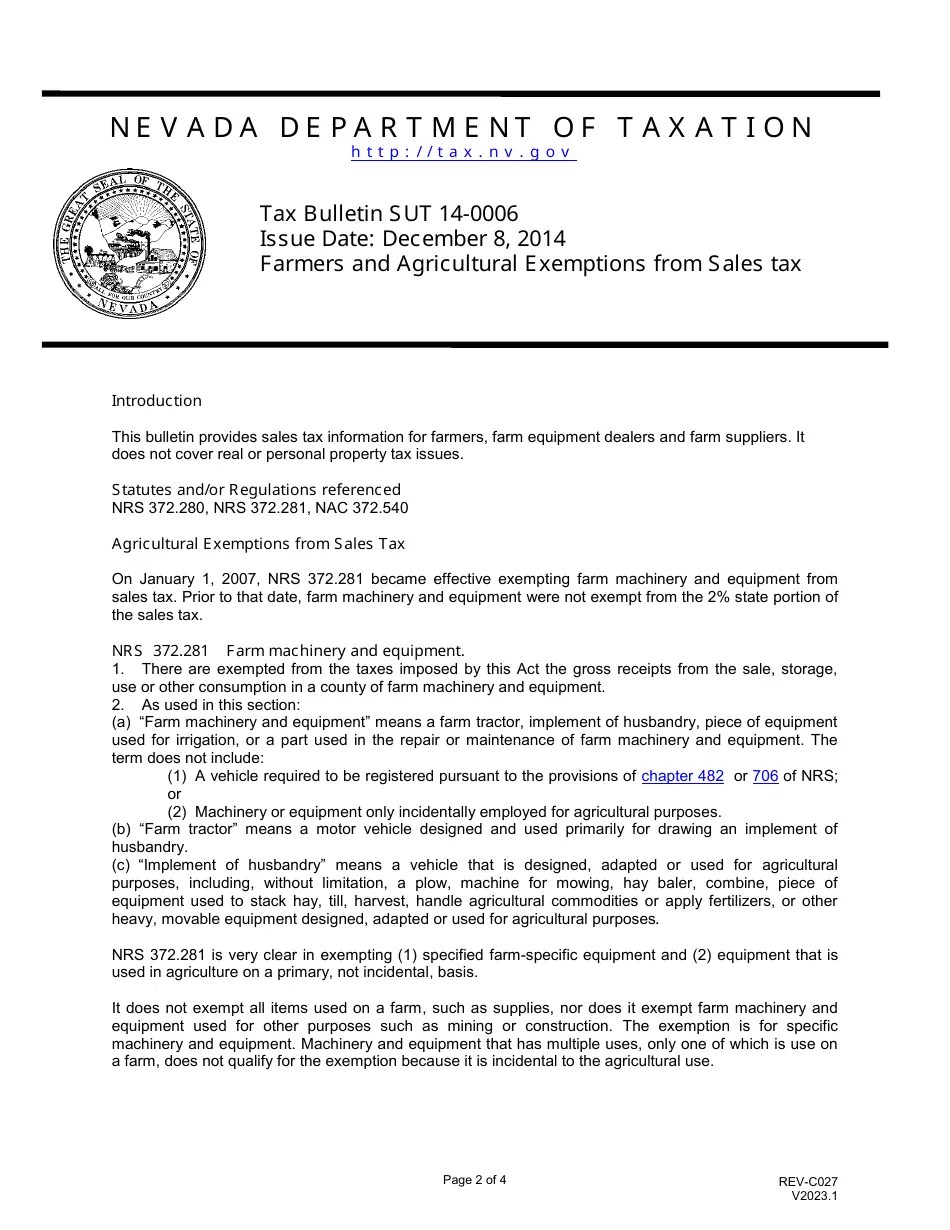 Form REVC027 Fill Out, Sign Online and Download Printable PDF