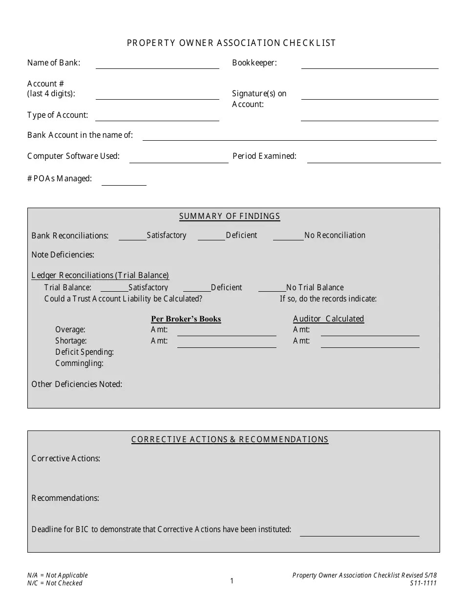 Form S111111 Fill Out, Sign Online and Download Printable PDF, North Carolina Templateroller
