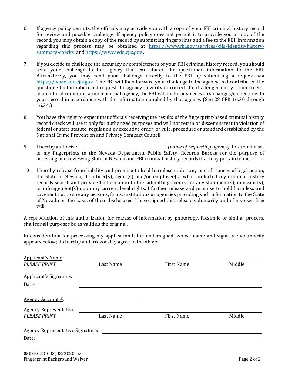 Form 544 Fill Out, Sign Online and Download Fillable PDF, Nevada