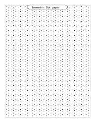 Black Isometric 1 Cm Dot Paper Template Download Printable PDF