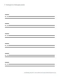 Handwriting Paper Templates for Pre-k - 1st Grade Download Printable