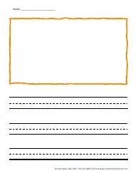 Handwriting Paper Templates for Pre-k - 1st Grade Download Printable