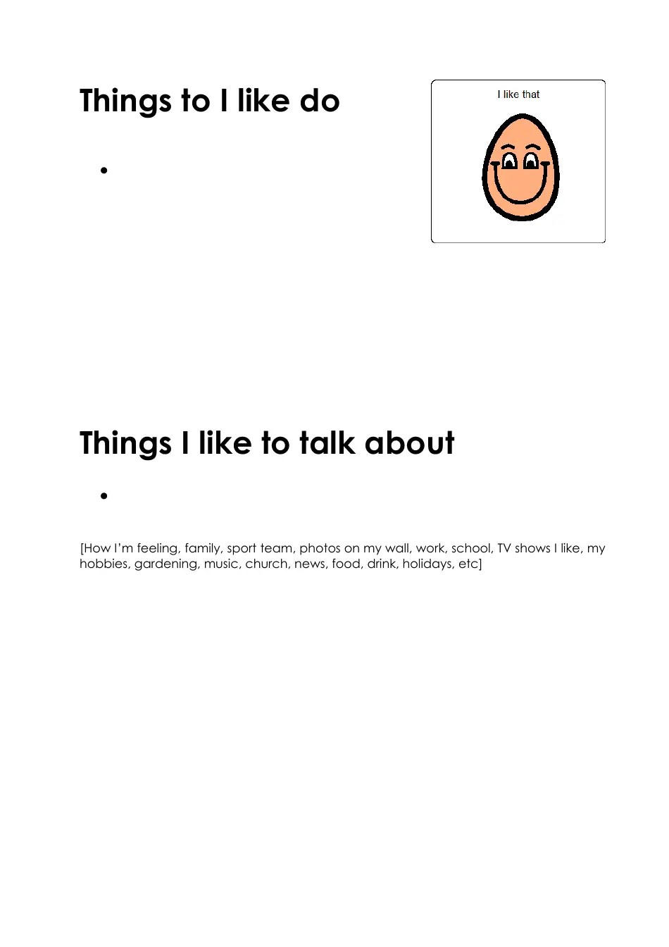 Communication Passport Template Download Printable PDF | Templateroller