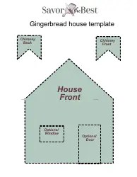 Gingerbread House Templates Download Printable PDF | Templateroller