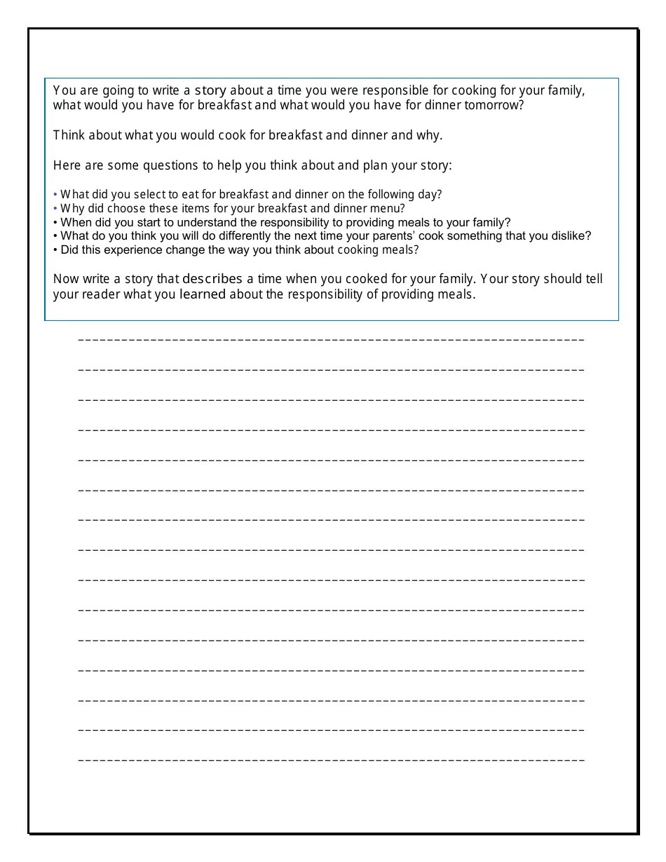 Grade 3 Narrative Writing Prompts Download Printable PDF | Templateroller