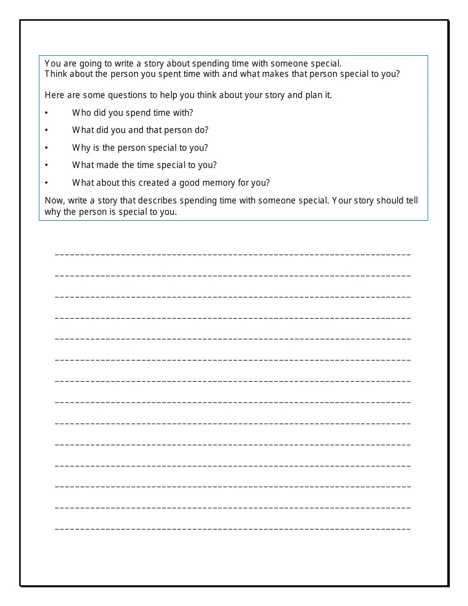 Grade 3 Narrative Writing Prompts Download Printable PDF | Templateroller
