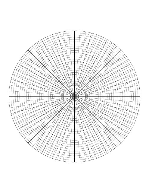 Circular Graph Paper Download Printable PDF | Templateroller