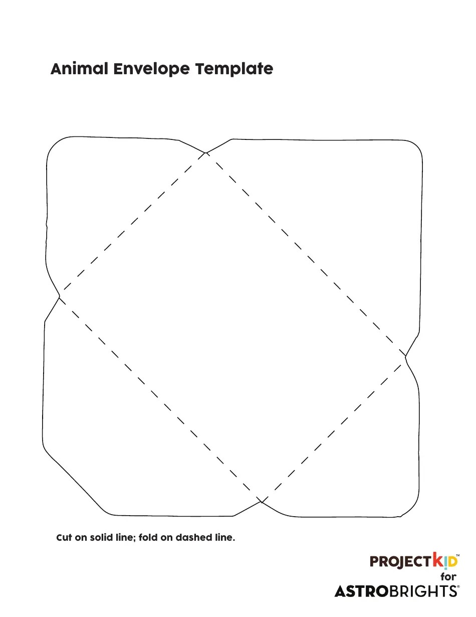 Animal Envelope Template Download Printable PDF Templateroller