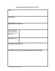 Experimental Design Diagram (Edd) Template Download Printable PDF
