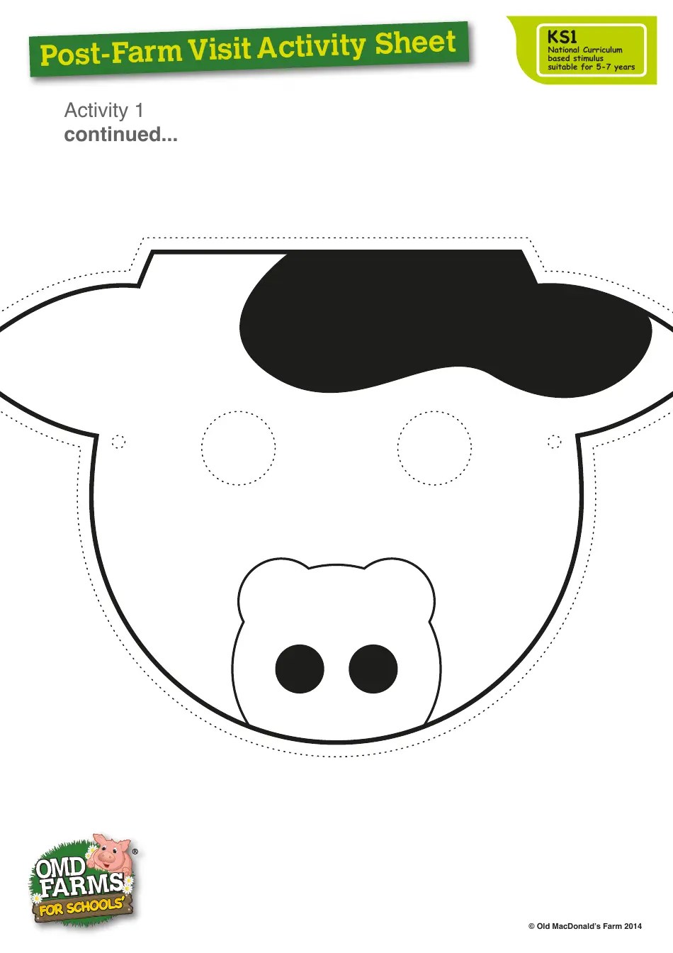 Farm Animal Mask Templates Download Printable PDF Templateroller