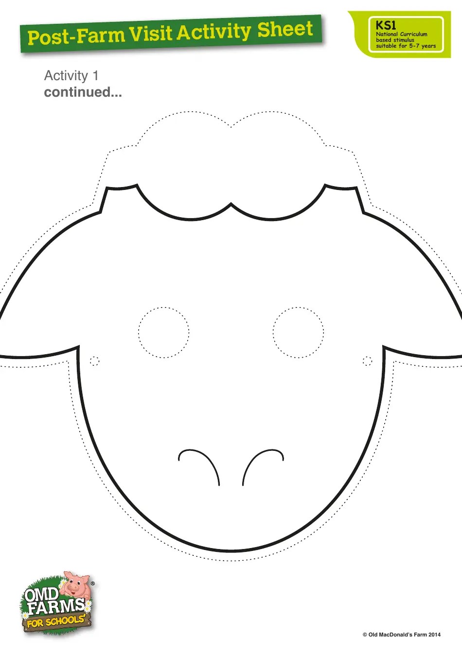 Farm Animal Mask Templates Download Printable PDF Templateroller