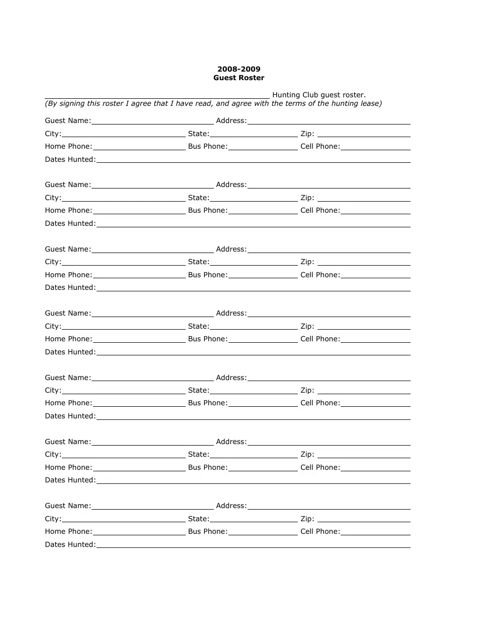 Mississippi Hunting Lease Form Fill Out, Sign Online and Download PDF