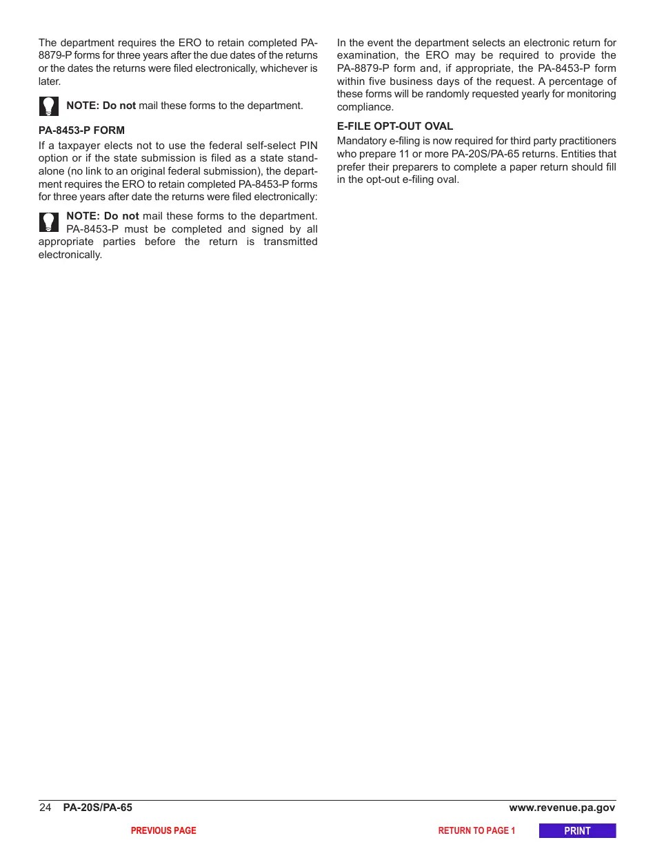 Form PA20S (PA65) Download Fillable PDF or Fill Online Pa S Corporation/Partnership