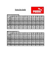 Apparel Size Guide - Puma Download Printable PDF | Templateroller