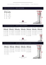 Horse Riding Boots Sizing Charts Download Printable PDF | Templateroller