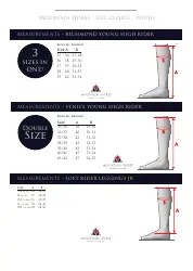 Horse Riding Boots Sizing Charts Download Printable PDF | Templateroller