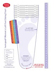 Women's Foot Sizing Chart - Homyped Download Printable PDF | Templateroller