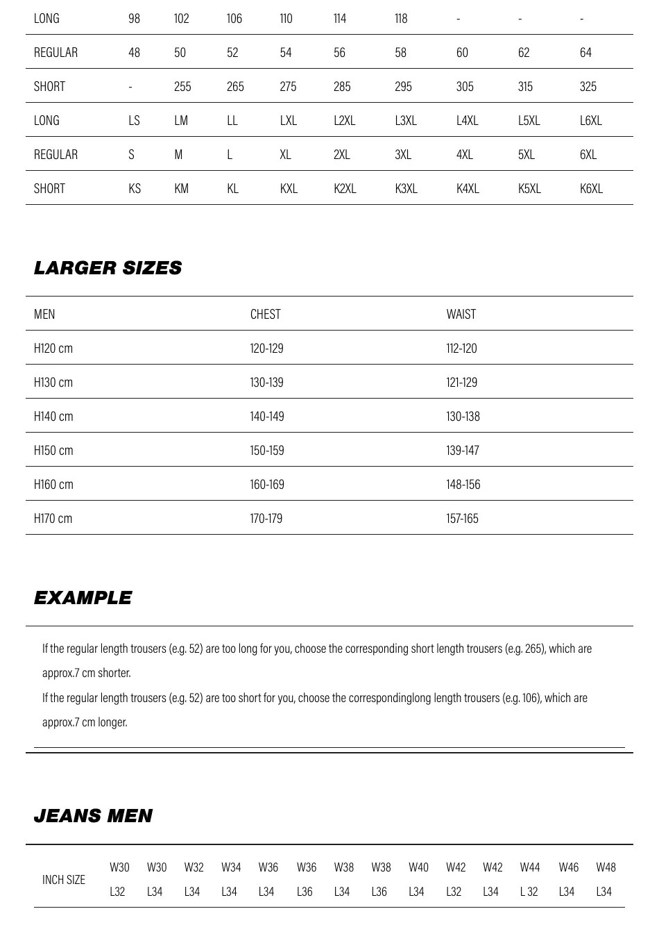 Motorcycle Gear Size Charts Download Printable PDF Templateroller