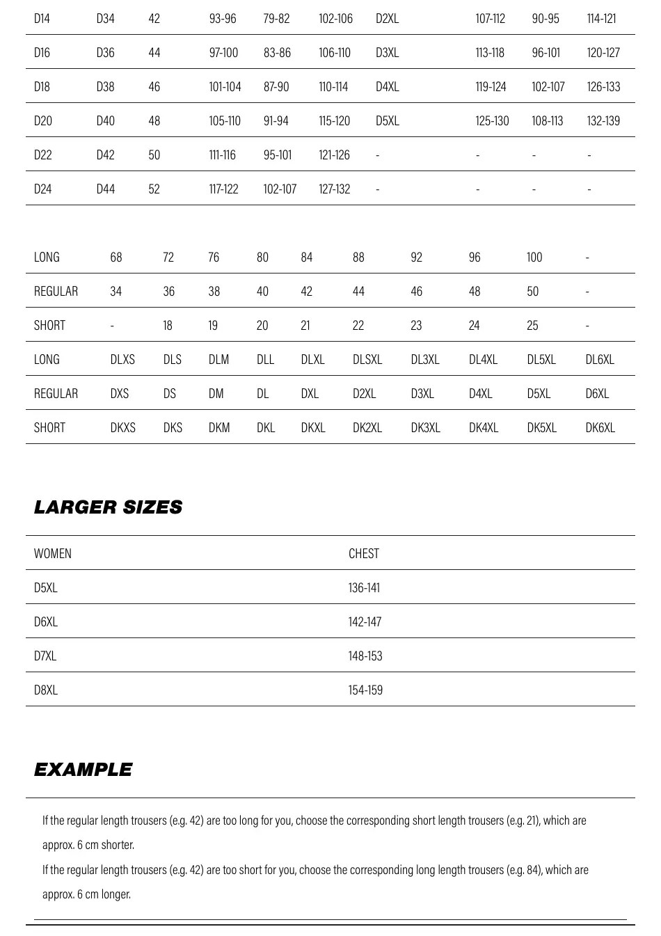 Motorcycle Gear Size Charts Download Printable PDF Templateroller