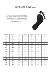 Foot Sizing Chart Download Printable PDF | Templateroller