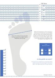 Shoe Size Measuring Chart (UK Size) Download Printable PDF | Templateroller