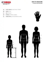 Clothes and Accessories Size Charts - Yamaha Download Printable PDF