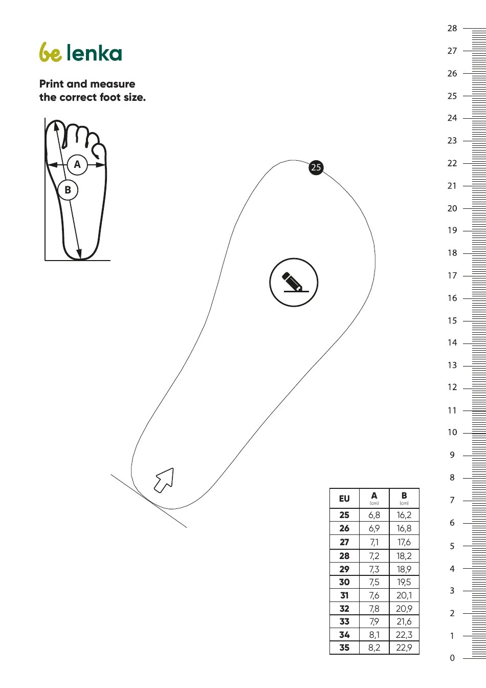 Foot Measurement Chart Templates Download Printable PDF | Templateroller
