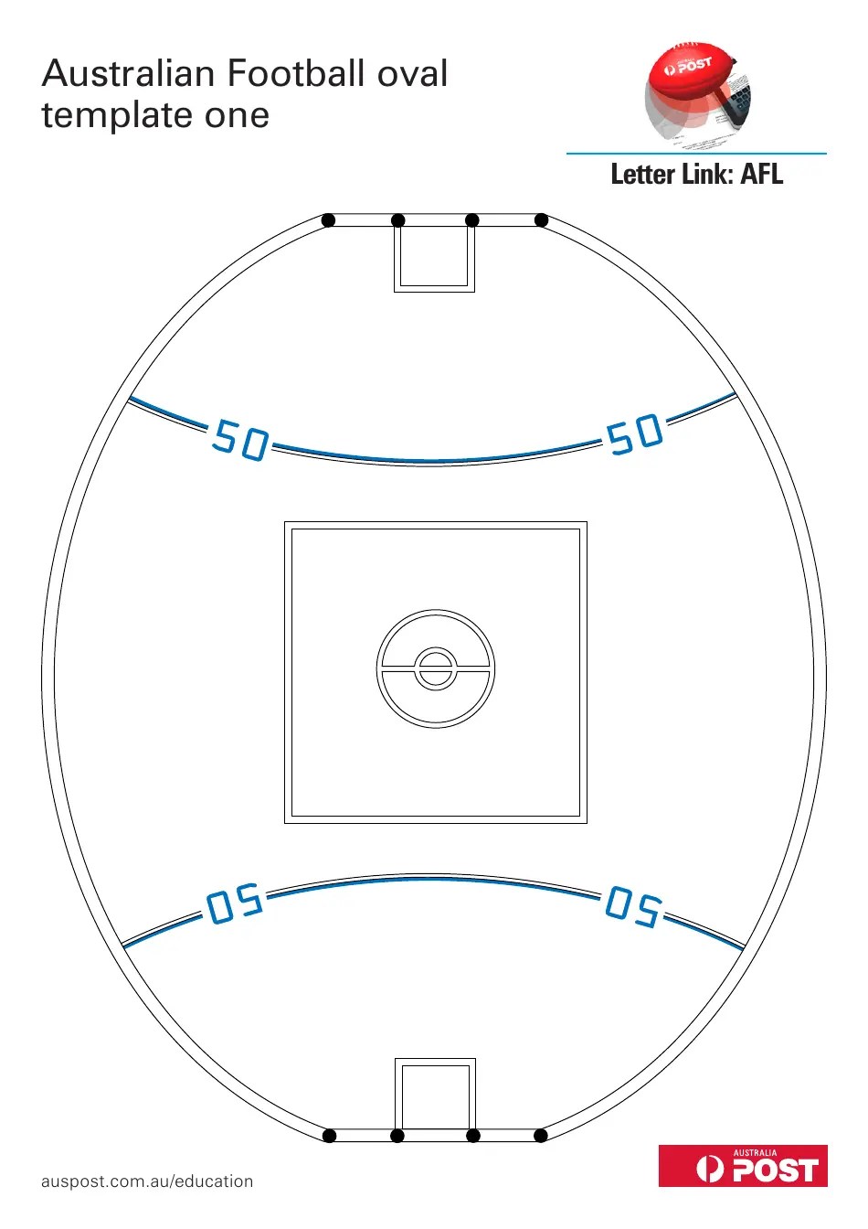 Australian Football Oval Template Australia Post Download Printable