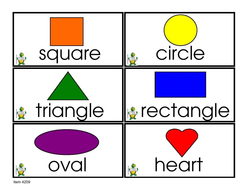 Shape Flash Cards Download Printable PDF Templateroller