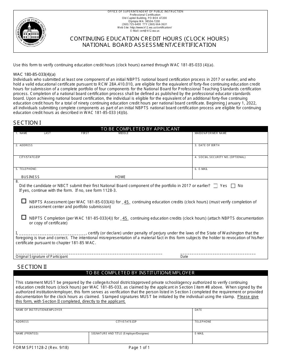Form SPI11282 Fill Out, Sign Online and Download Fillable PDF