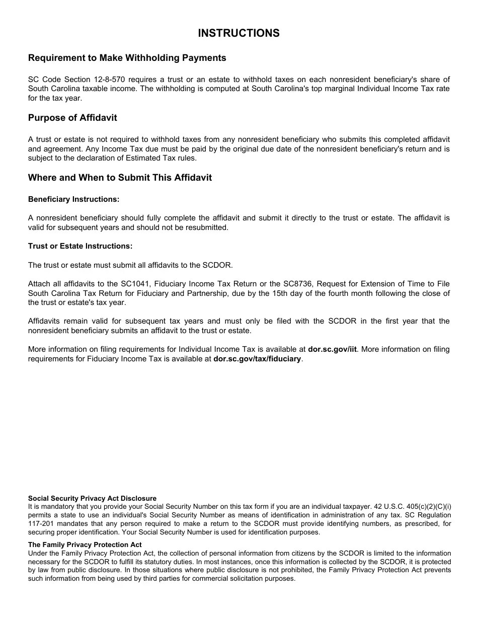 Form I41 Download Fillable PDF or Fill Online Nonresident Beneficiary