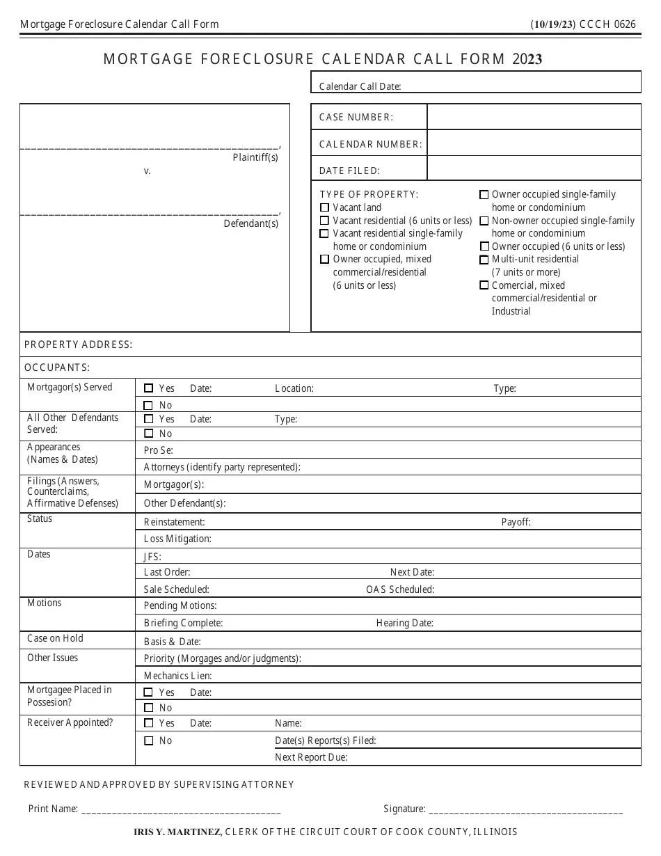 Form CCCH0626 2023 Fill Out, Sign Online and Download Fillable PDF