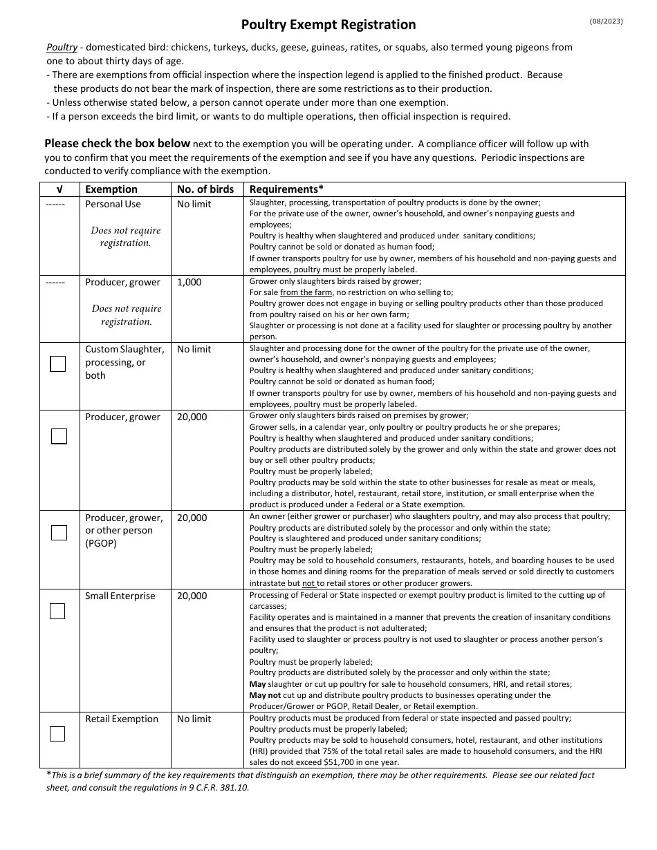 Form MP19 Download Fillable PDF or Fill Online Meat & Poultry