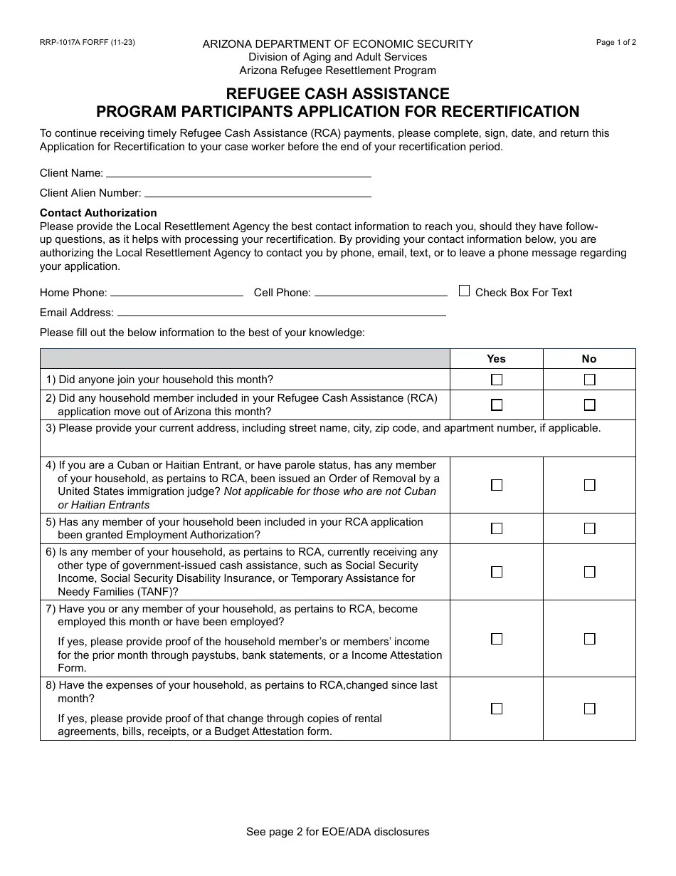 Form RRP1017A Fill Out, Sign Online and Download Fillable PDF(08)