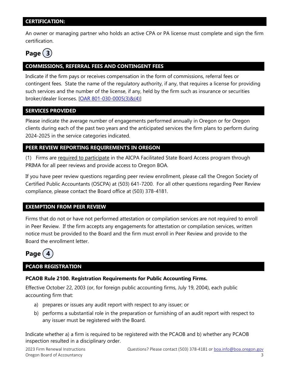 Download Instructions for Firm Registration Renewal PDF, 2025 Templateroller