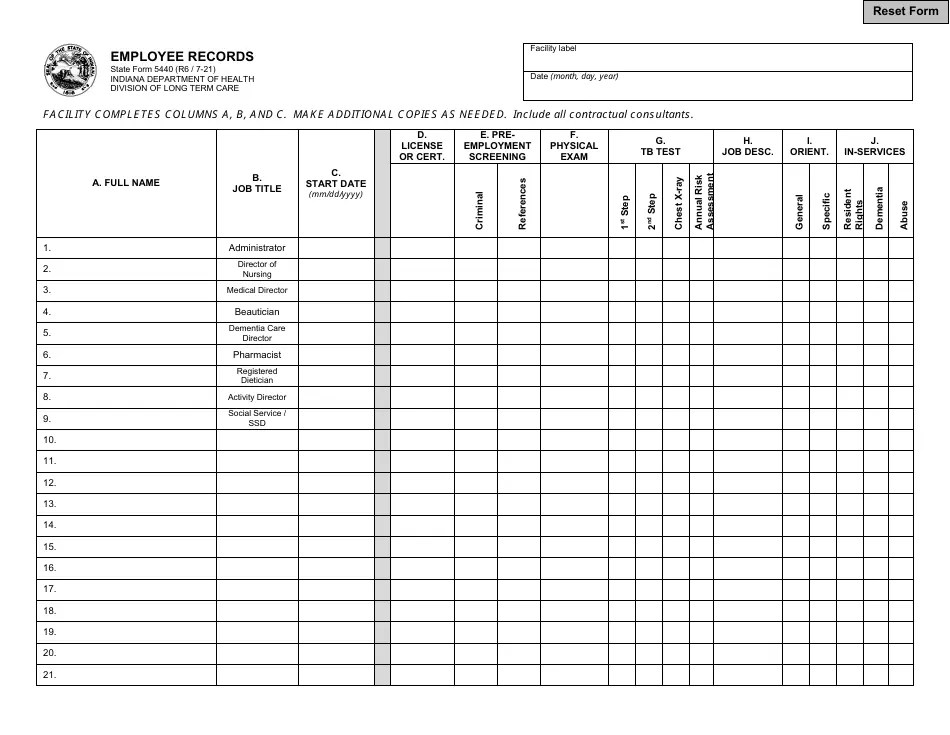 State Form 5440 Fill Out, Sign Online and Download Fillable PDF