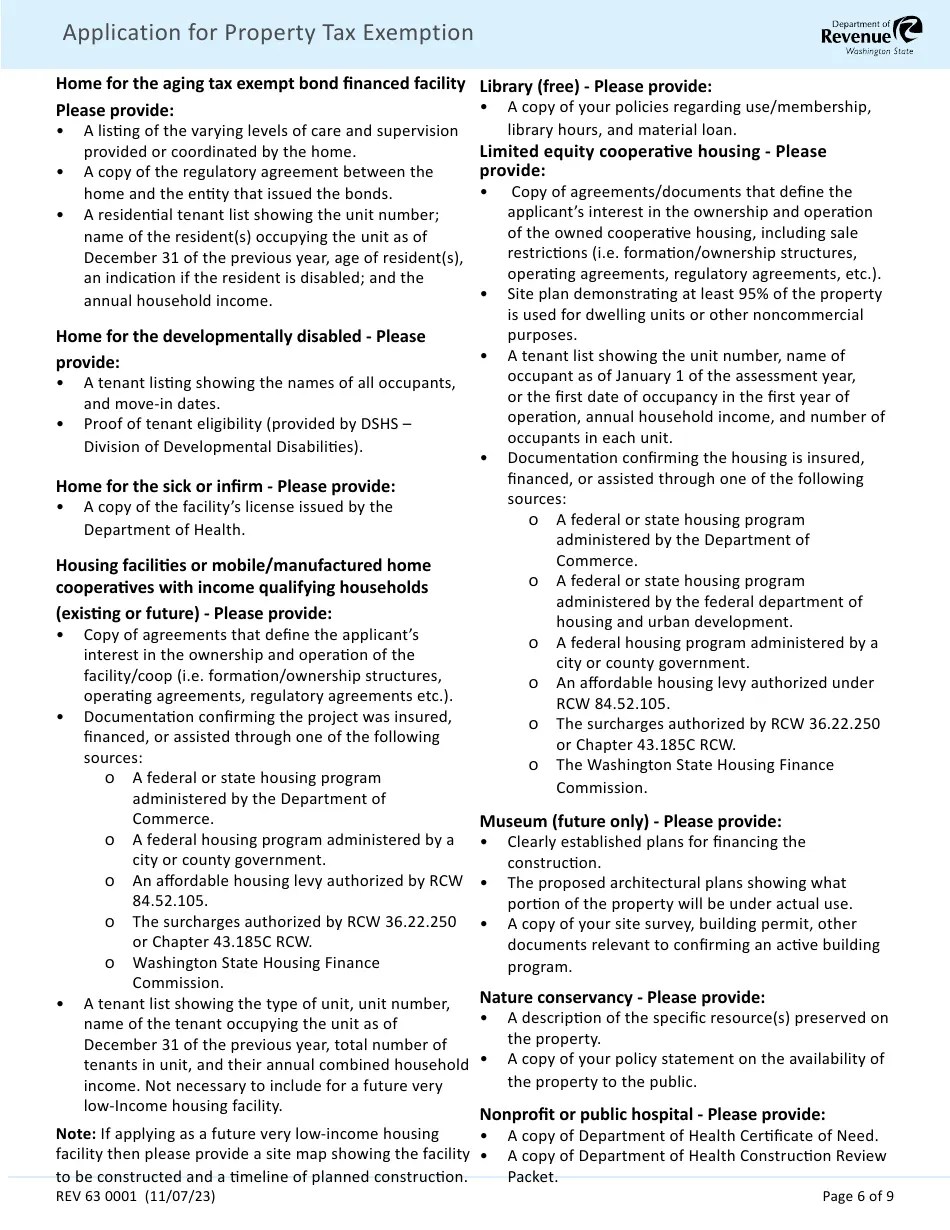 Form REV63 0001 Download Fillable PDF or Fill Online Application for