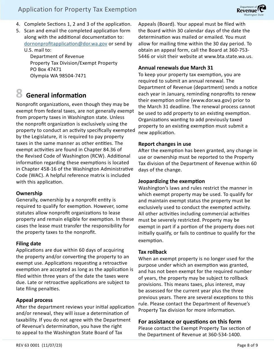 Form REV63 0001 Download Fillable PDF or Fill Online Application for