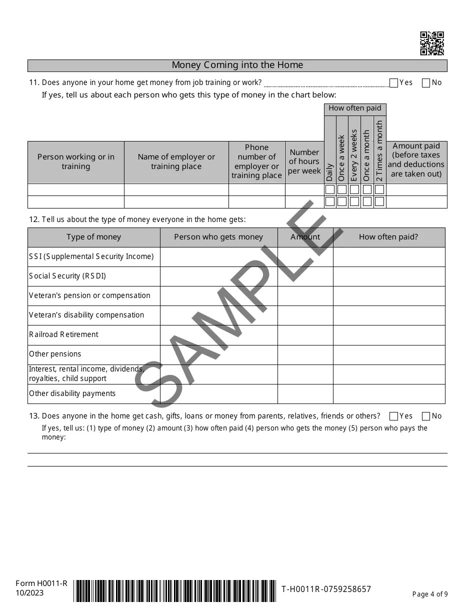 Form H0011R Download Printable PDF or Fill Online Texas Simplified
