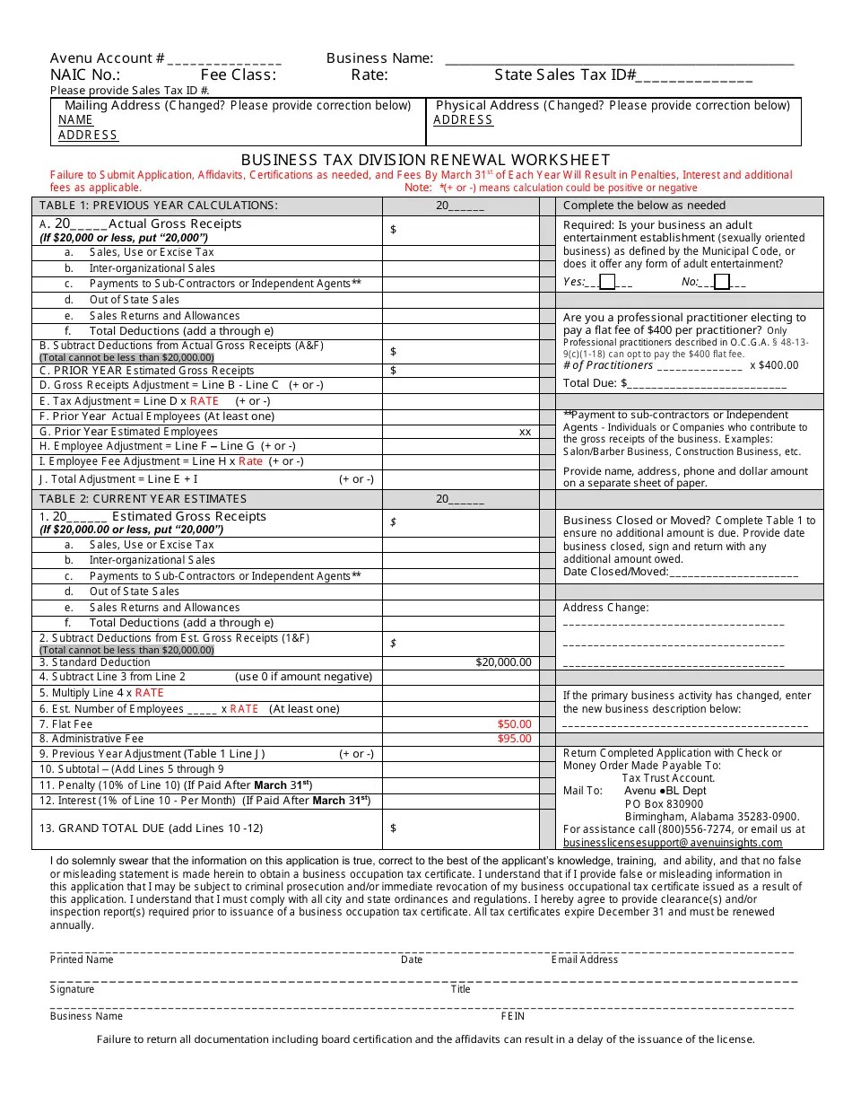 Fulton County, (United States) Business License Renewal