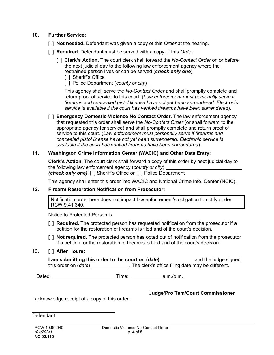 Form NC02.110 Fill Out, Sign Online and Download Printable PDF