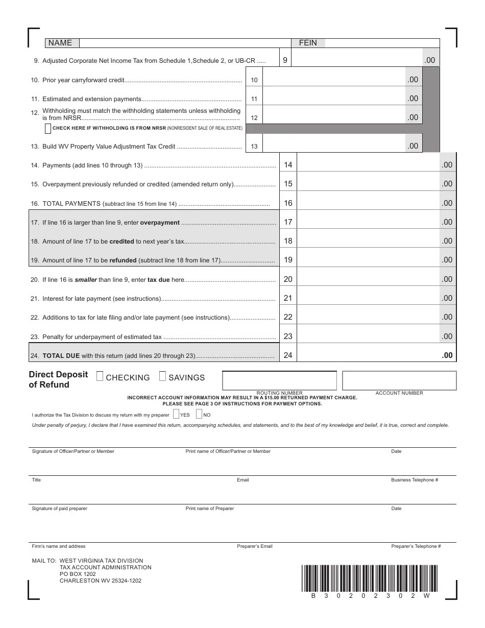 Form CIT120 Download Printable PDF or Fill Online West Virginia