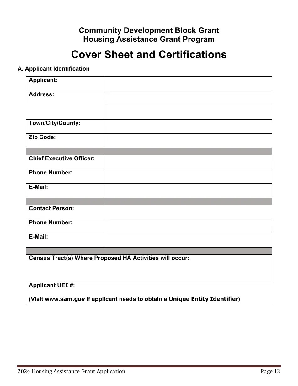 2024 Maine Housing Assistance Grant Program Application Download