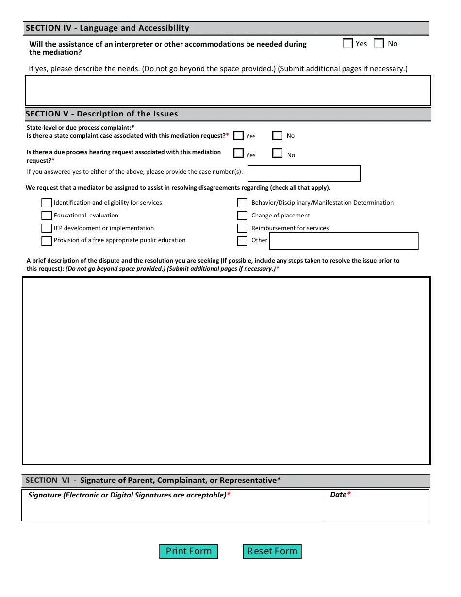 New Mexico Mediation Request Form Fill Out, Sign Online and Download