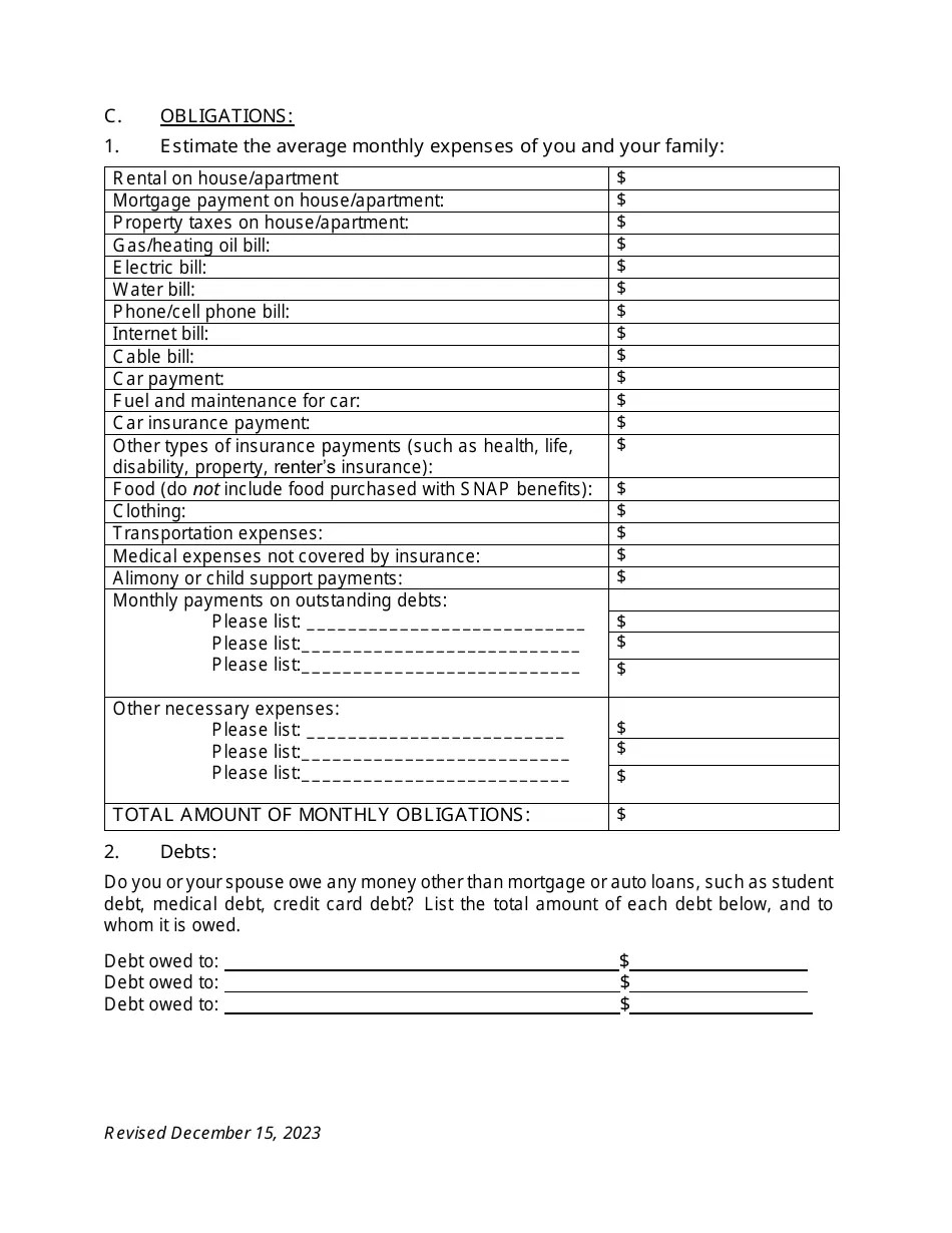 Connecticut Motion for Leave to Proceed in Forma Pauperis Pursuant to 28 U.s.c. 1915 Download