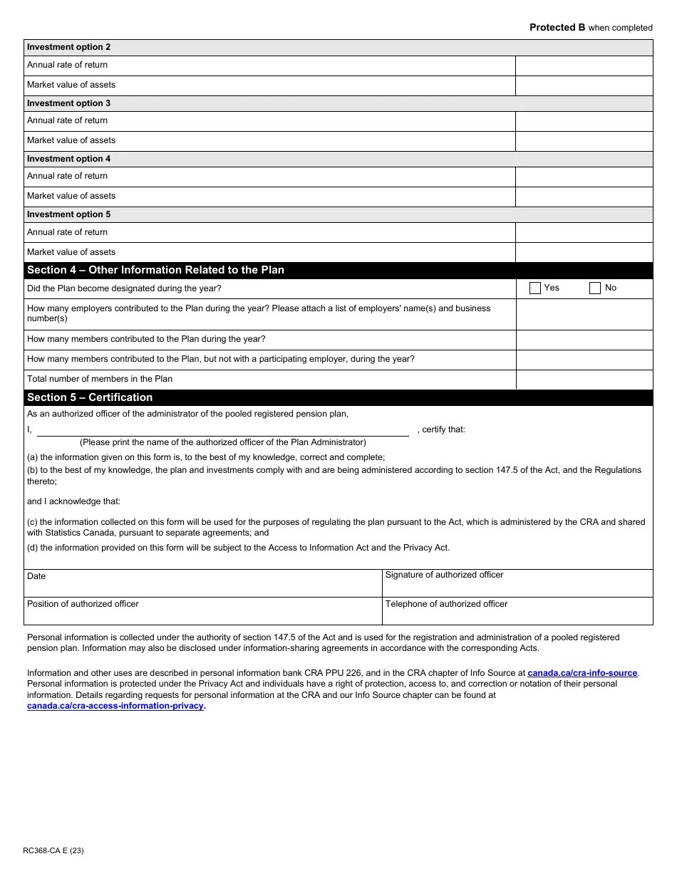 Form RC368CA Download Fillable PDF or Fill Online Pooled Registered