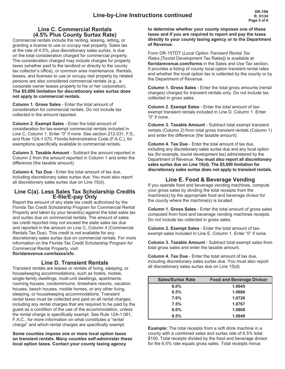 Download Instructions for Form DR15 Sales and Use Tax Return PDF 2020