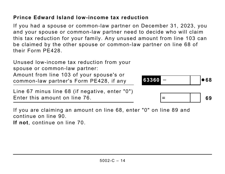 Form 5002C (PE428) Download Printable PDF or Fill Online Prince Edward